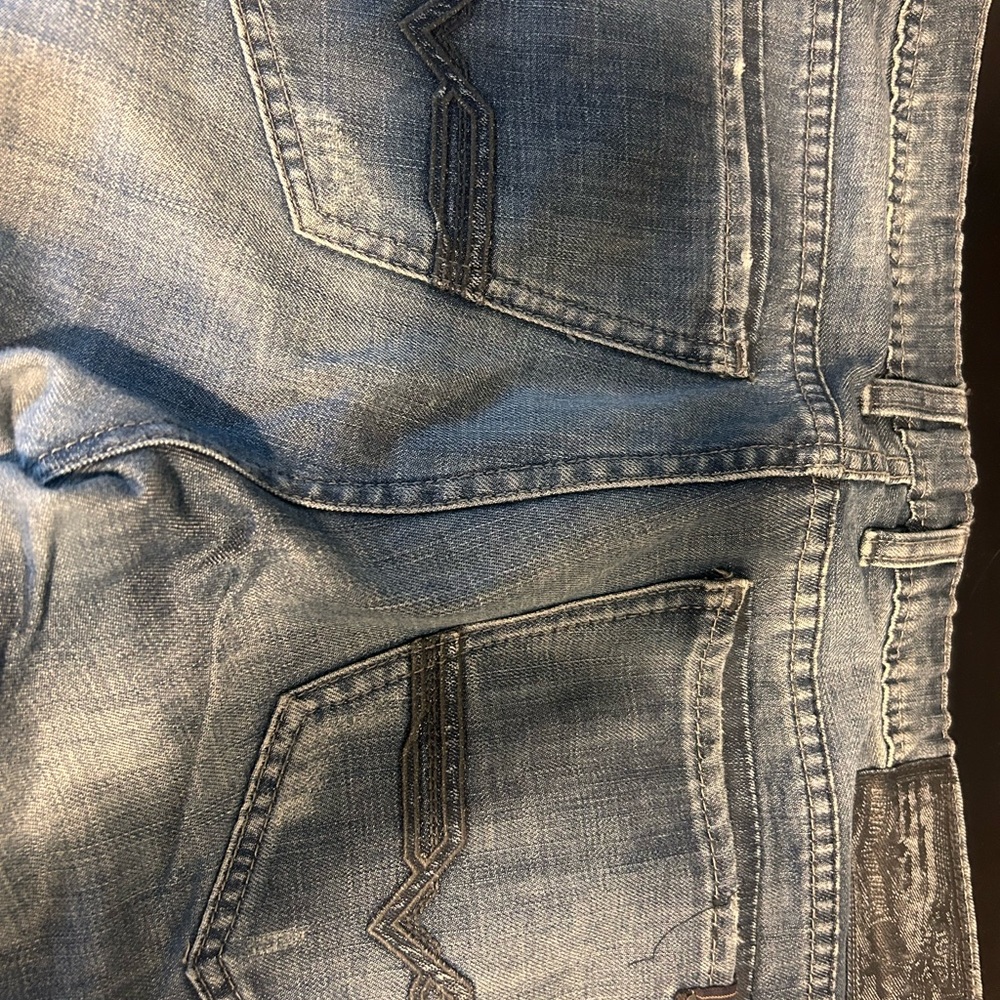 Straight Six Men's Jeans in Sanded Blue - BM22607